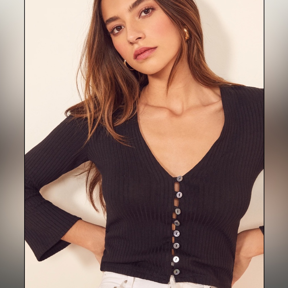 Reformation Gellar Knit Top